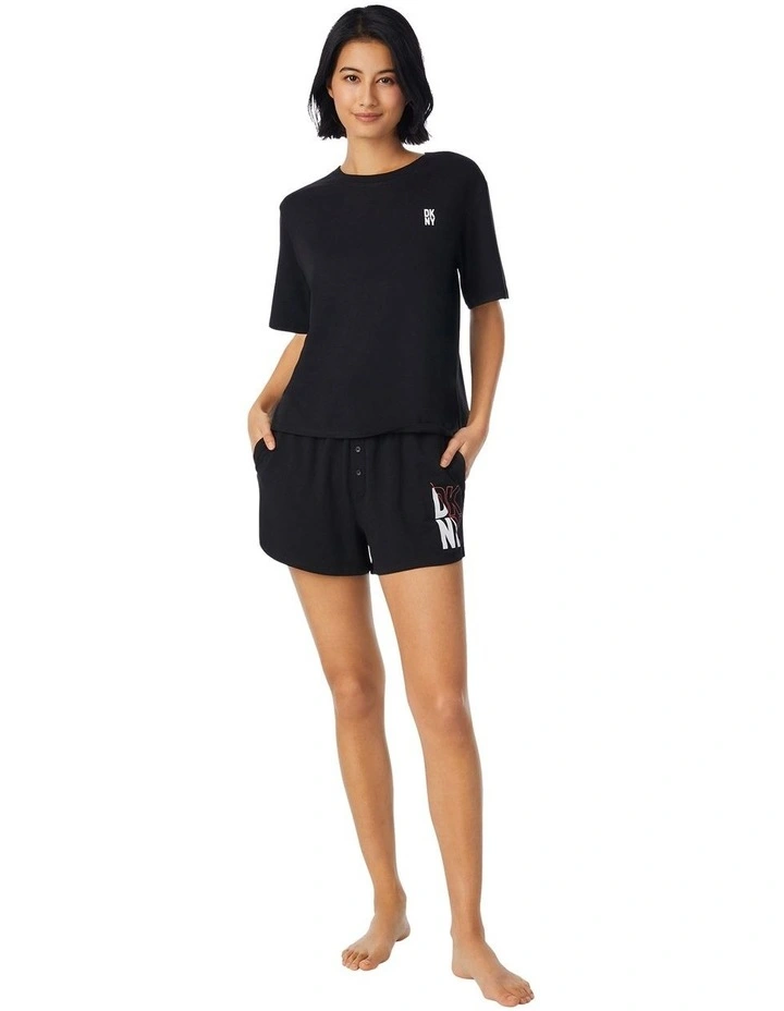 Cotton Jersey Short Sleeve Top & Boxer Short Pyjama Set image 3
