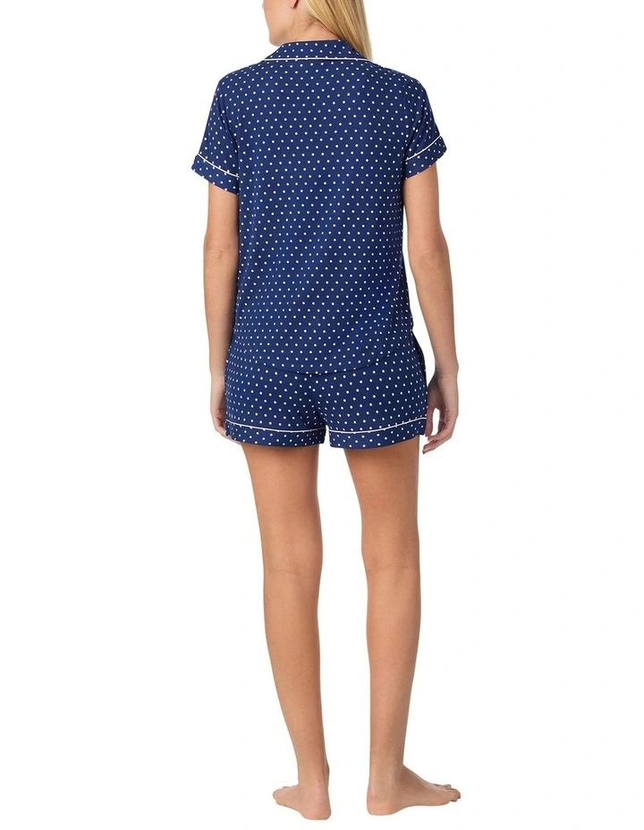 Printed Modal Button Up Short Sleeve Short Pyjama Set image 5