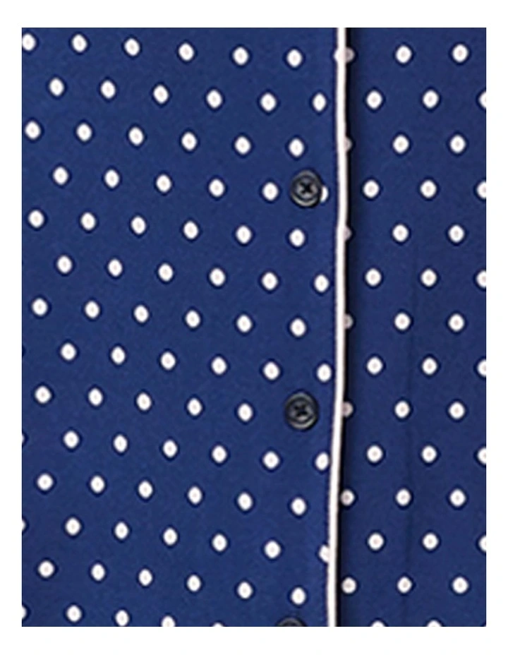 Printed Modal Button Up Short Sleeve Short Pyjama Set image 7