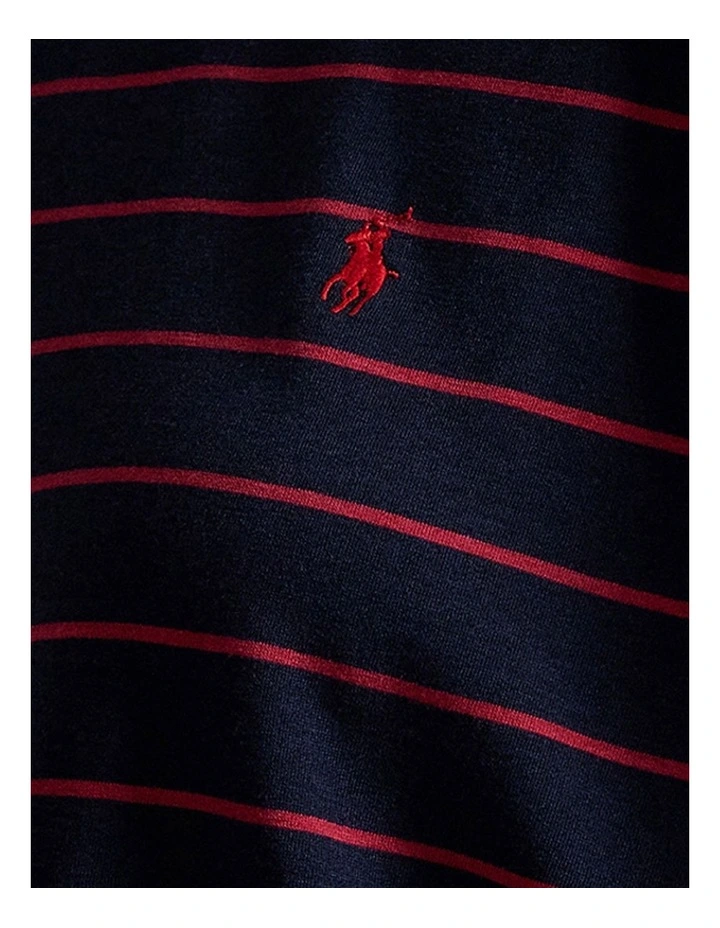 Club Terry Striped Long Sleeve Cotton Jersey Pyjama Set image 7