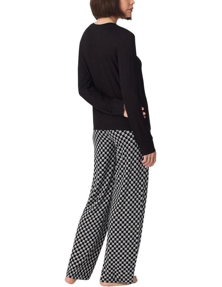 Viscose Jersey Long Sleeve Long Pyjama Set image 2
