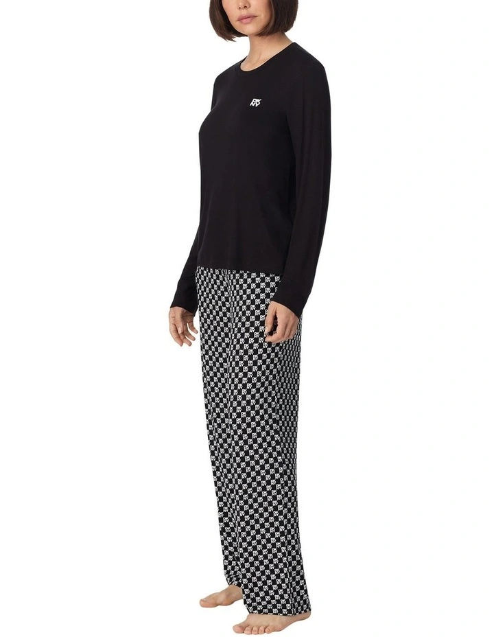 Viscose Jersey Long Sleeve Long Pyjama Set image 3