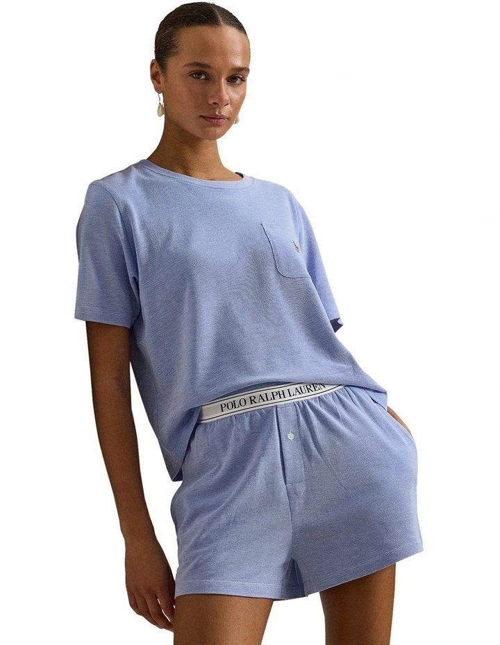 Knit Oxford Modal & Cotton Short Sleeve Tee & Short Set image 7