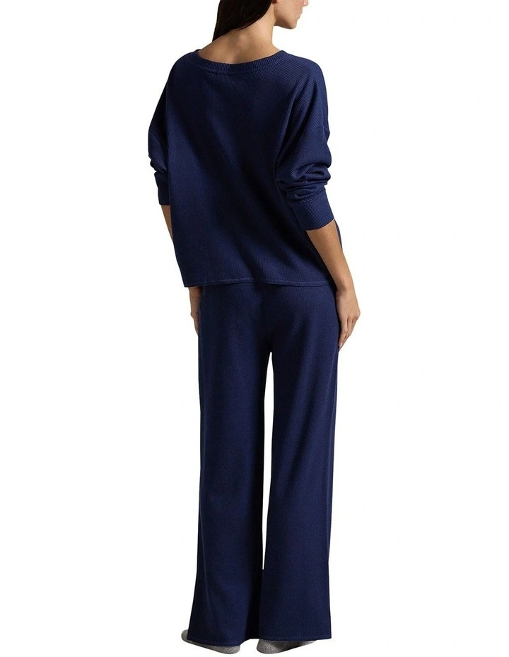 Club Waffle Long Sleeve Modal & Cotton Pyjama Set image 2