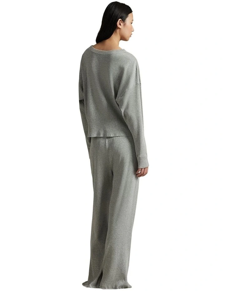 Club Waffle Long Sleeve Cotton Pyjama Set image 2