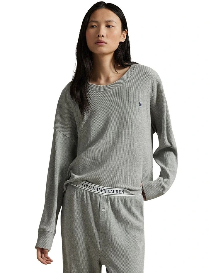Club Waffle Long Sleeve Cotton Pyjama Set image 4