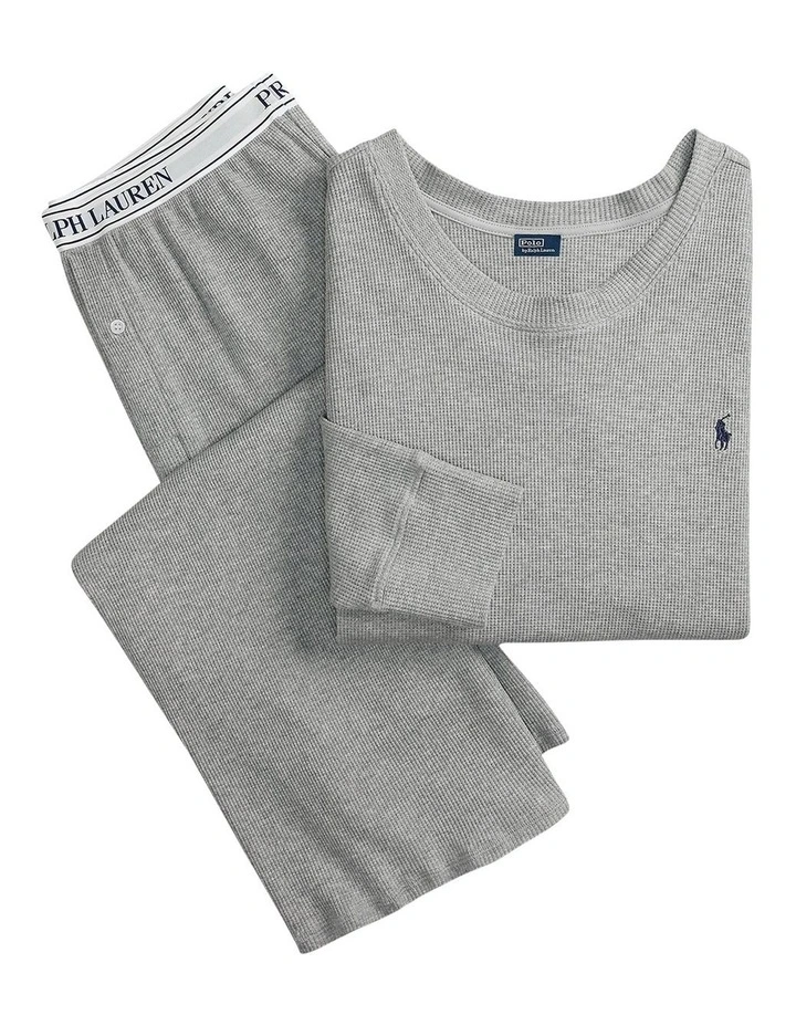 Club Waffle Long Sleeve Cotton Pyjama Set image 7