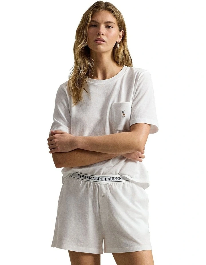 Knit Oxford Modal & Cotton Short Sleeve Tee & Short Set image 1