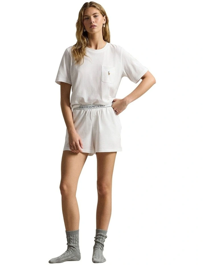 Knit Oxford Modal & Cotton Short Sleeve Tee & Short Set image 5