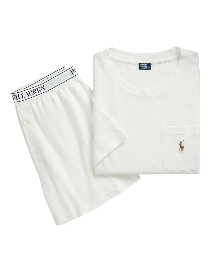 Knit Oxford Modal & Cotton Short Sleeve Tee & Short Set image 6