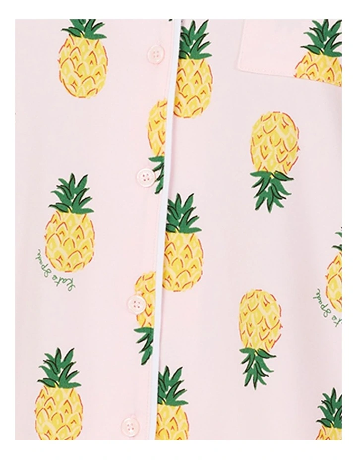 Printed Jersey Button Up Short Sleeve Short Pyjama Set image 6