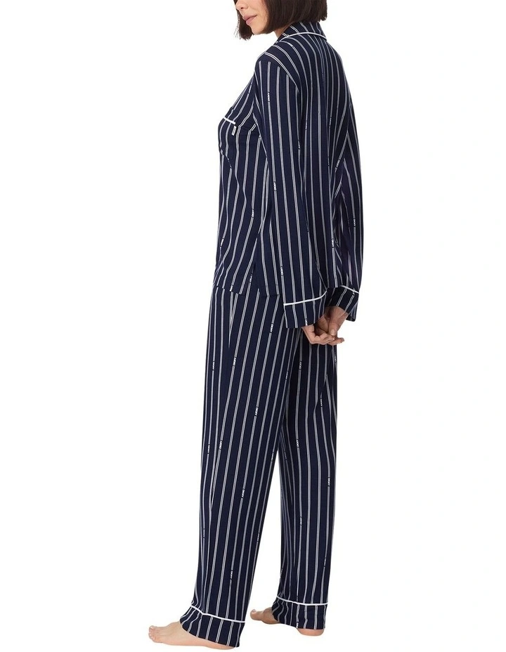 Viscose Jersey Button-Up Long Sleeve Long Pyjama Set image 2