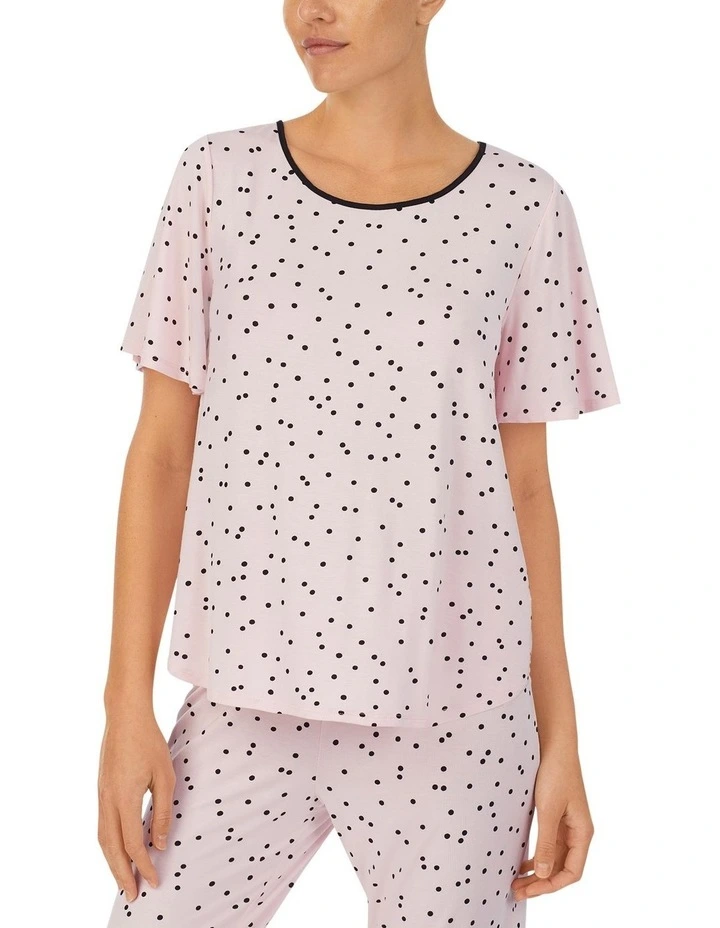 Modal Jersey Short Sleeve Cropped Long Pyjama Set image 4