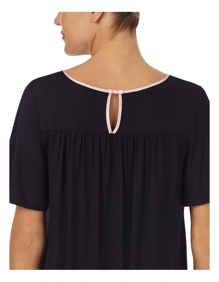 Modal Jersey Short Sleeve Cropped Long Pyjama Set image 4