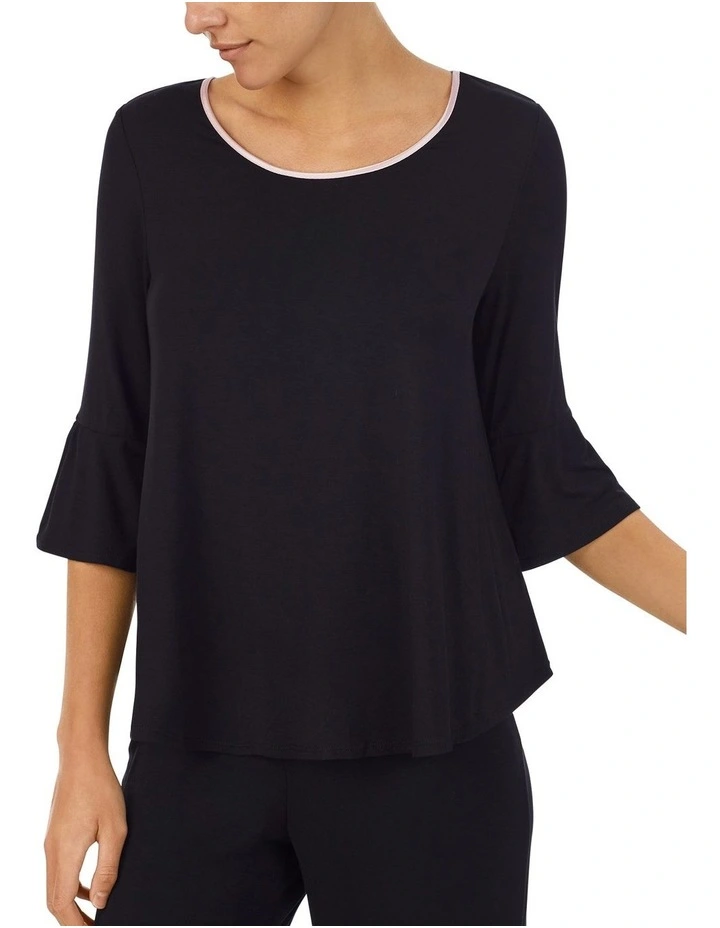 Modal Jersey 3/4 Sleeve Cropped Long Pyjama Set image 4