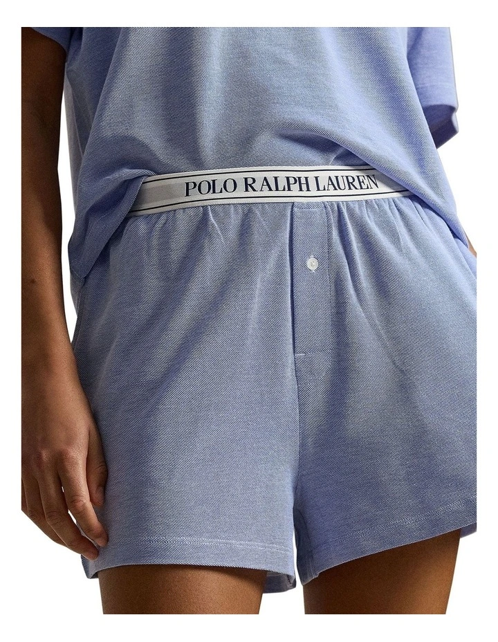 Knit Oxford Modal & Cotton Short Sleeve Tee & Short Set image 4