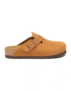 Australian Shepherd UGG Berrin Suede Buckle Clogs