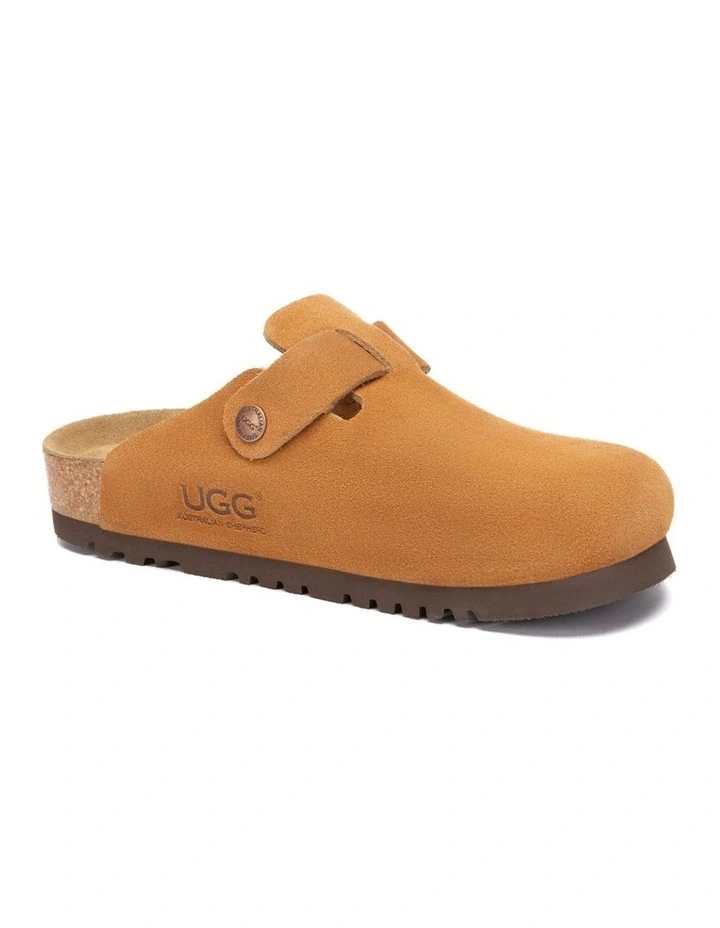 Australian Shepherd UGG Berrin Suede Buckle Clogs image 2