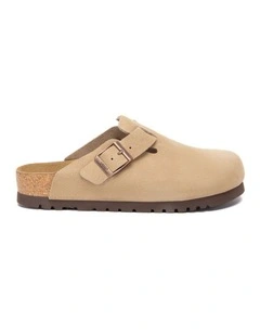 Australian Shepherd UGG Berrin Suede Buckle Clogs
