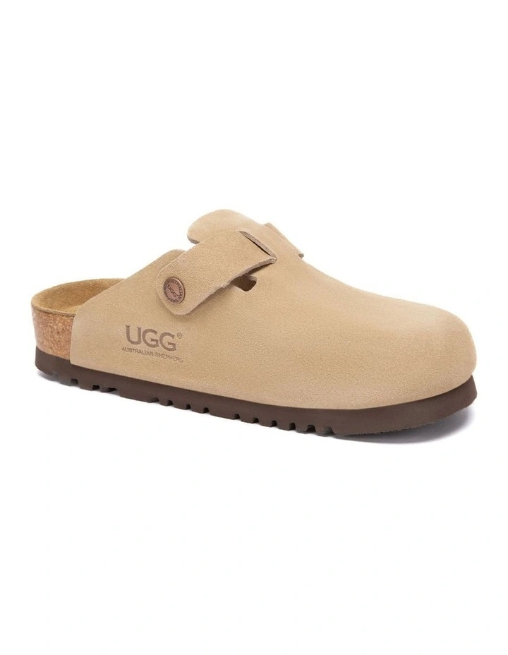 Australian Shepherd UGG Berrin Suede Buckle Clogs image 2