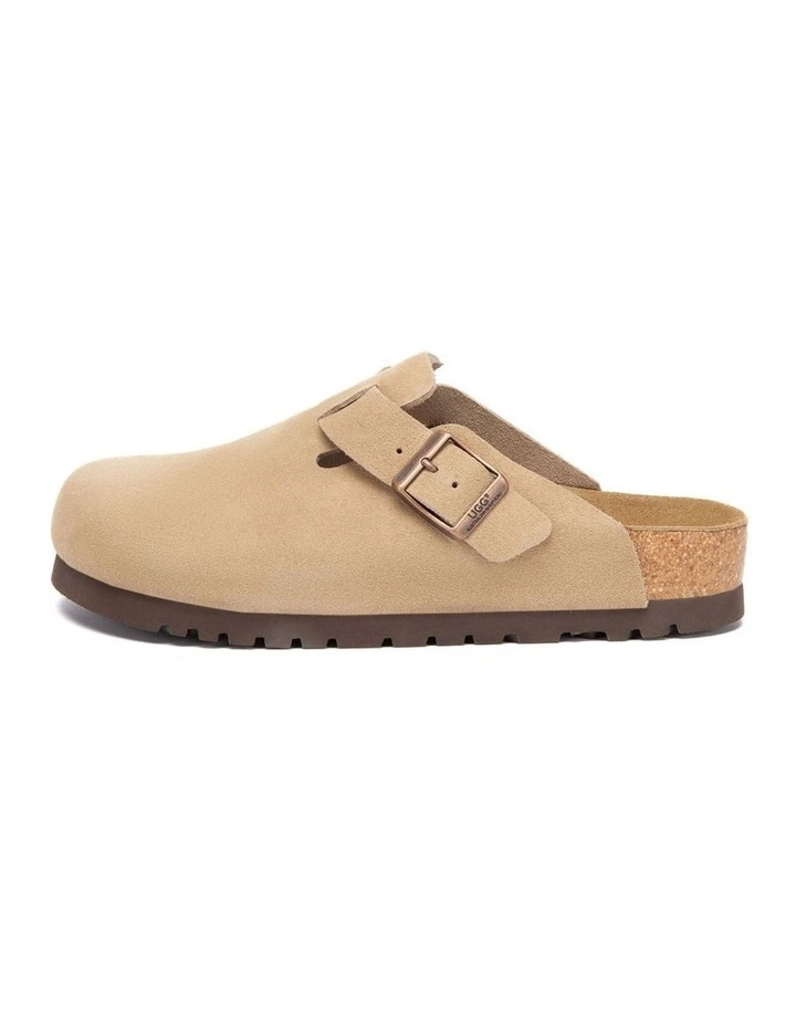 Australian Shepherd UGG Berrin Suede Buckle Clogs image 4