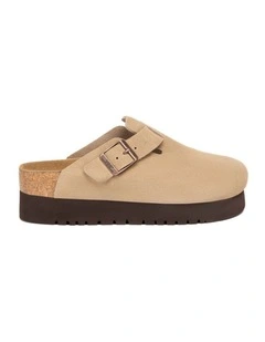 Australian Shepherd UGG Cow Platform Clogs Slippers