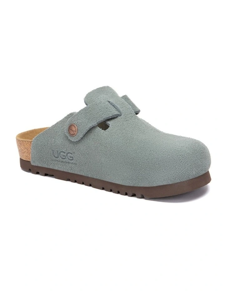 Australian Shepherd UGG Berrin Suede Buckle Clogs image 2