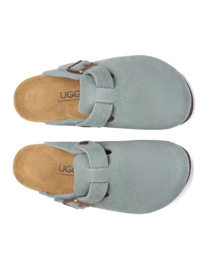 Australian Shepherd UGG Berrin Suede Buckle Clogs image 5
