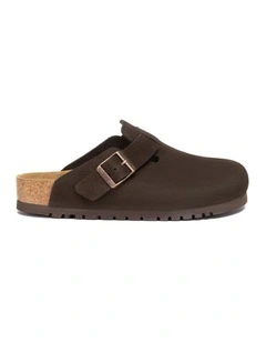 Australian Shepherd UGG Berrin Suede Buckle Clogs