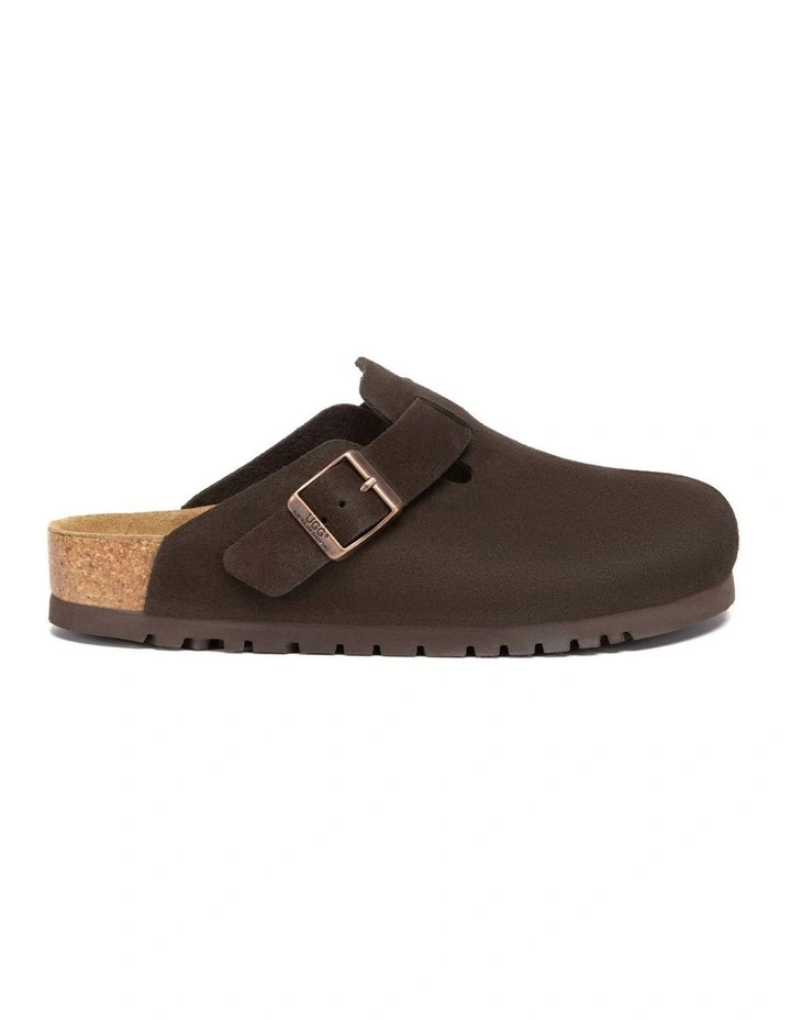 Australian Shepherd UGG Berrin Suede Buckle Clogs image 1