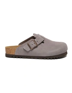 Australian Shepherd UGG Berrin Suede Buckle Clogs