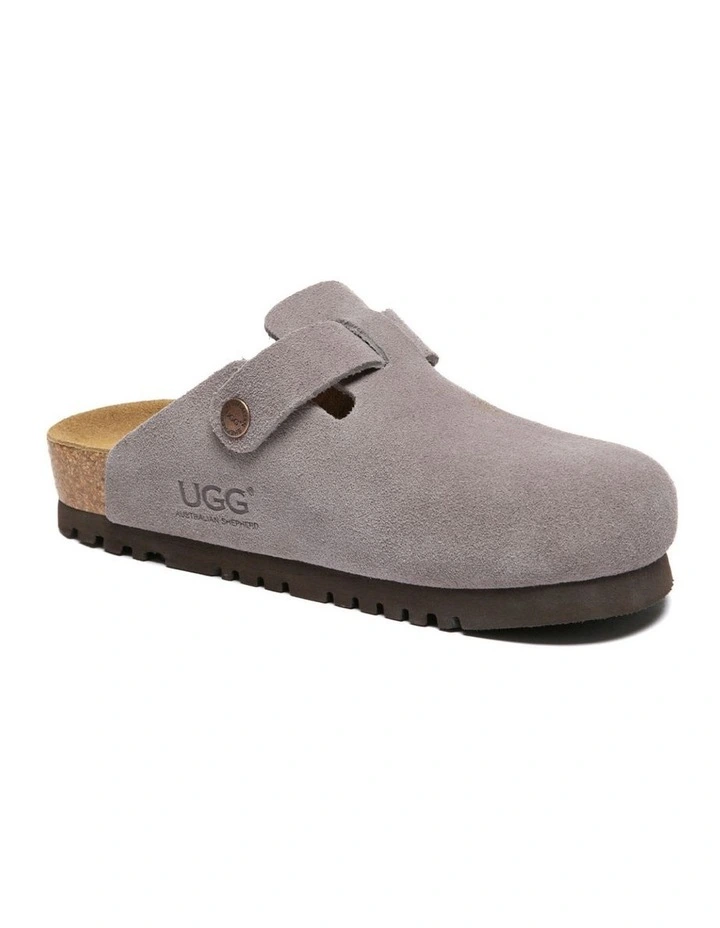 Australian Shepherd UGG Berrin Suede Buckle Clogs image 2