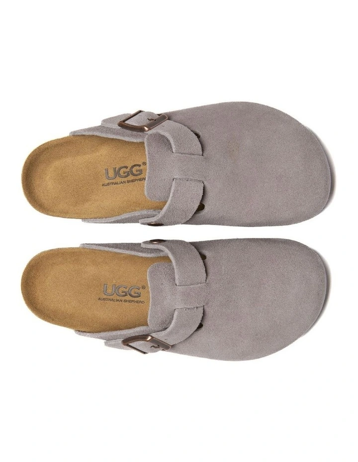 Australian Shepherd UGG Berrin Suede Buckle Clogs image 5