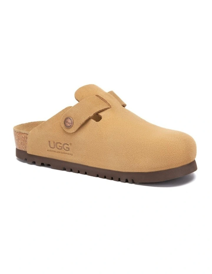Australian Shepherd UGG Berrin Suede Buckle Clogs image 2