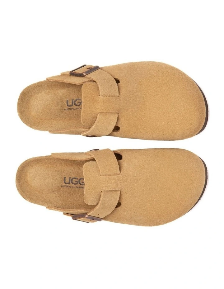 Australian Shepherd UGG Berrin Suede Buckle Clogs image 5