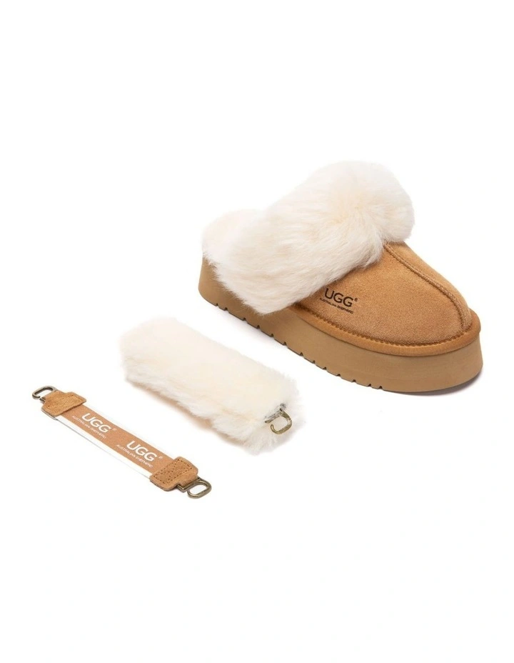 Australian Shepherd UGG Women Nordell Platform Slippers image 2