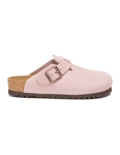Australian Shepherd UGG Berrin Suede Buckle Clogs