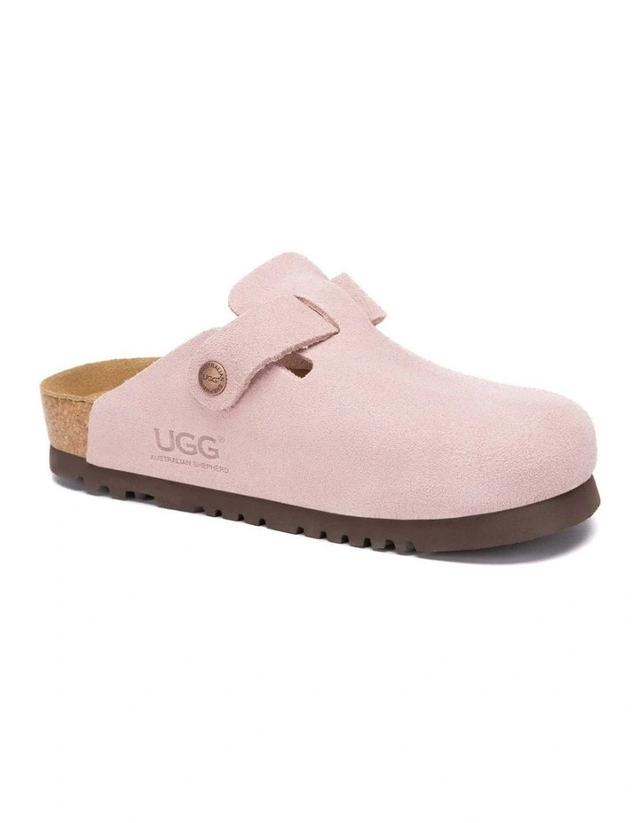 Australian Shepherd UGG Berrin Suede Buckle Clogs image 2
