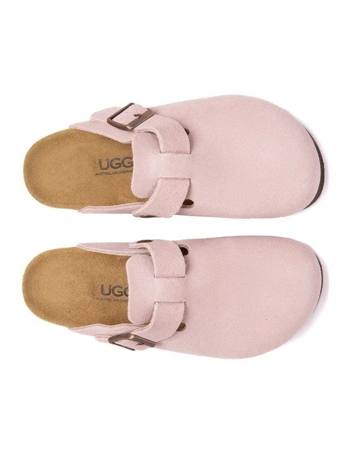 Australian Shepherd UGG Berrin Suede Buckle Clogs image 5