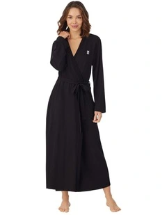 Cotton & Viscose Jersey Short Dressing Gown Lounge Robe