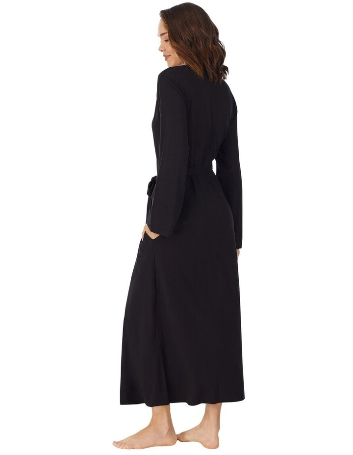 Cotton & Viscose Jersey Short Dressing Gown Lounge Robe image 2