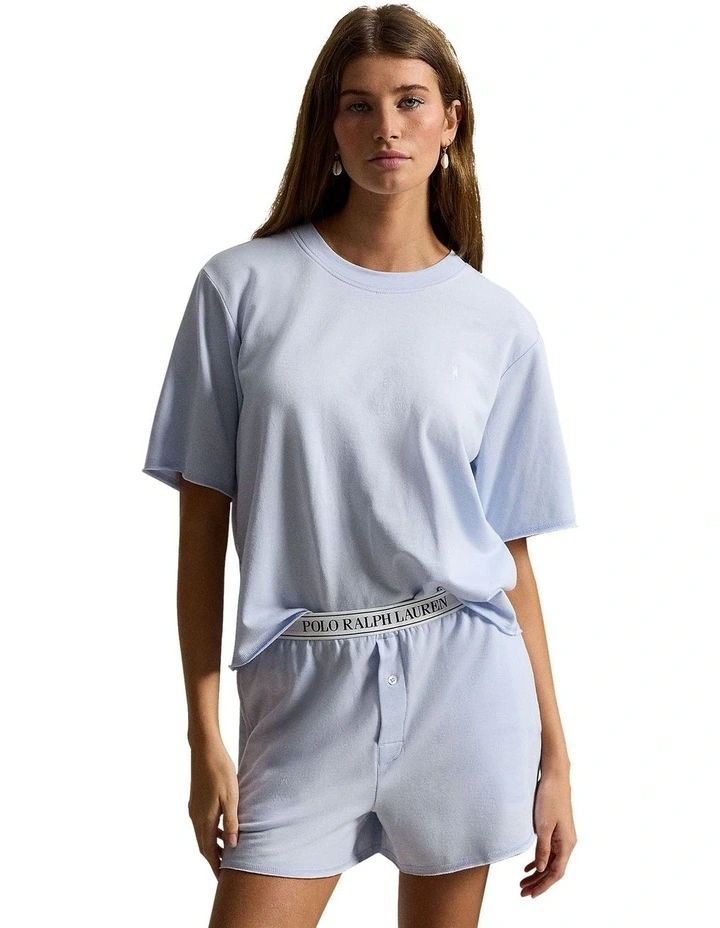 Club Terry Cotton Tee & Boxer Short Pyjama Set image 1