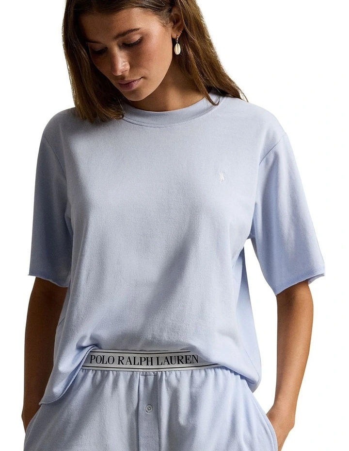 Club Terry Cotton Tee & Boxer Short Pyjama Set image 6