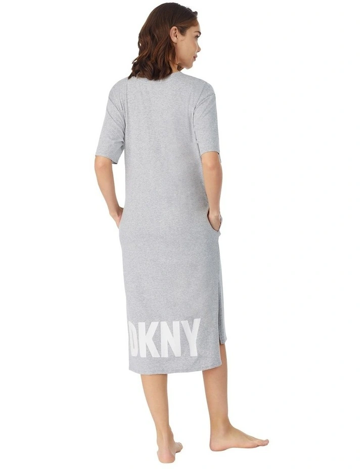 Cotton & Viscose Jersey Midi Length T-Shirt Nightgown image 2