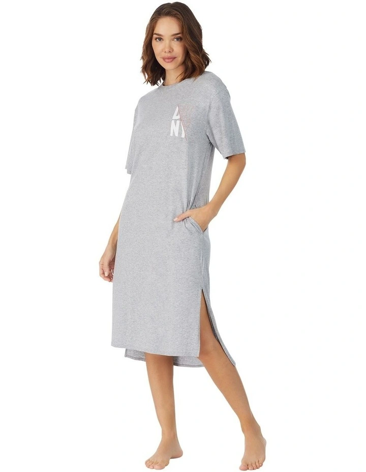 Cotton & Viscose Jersey Midi Length T-Shirt Nightgown image 3