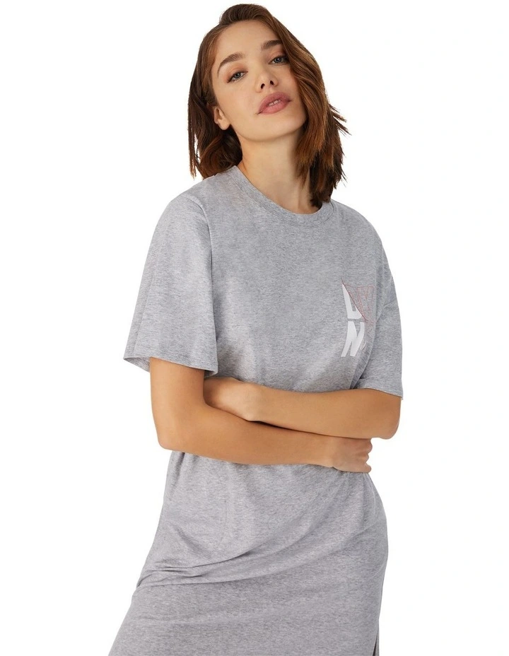 Cotton & Viscose Jersey Midi Length T-Shirt Nightgown image 4
