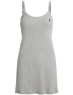Polo Pointelle Cotton Chemise Slip Nightdress