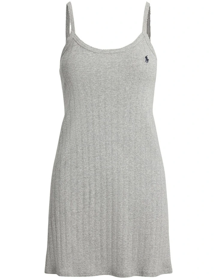 Polo Pointelle Cotton Chemise Slip Nightdress image 1