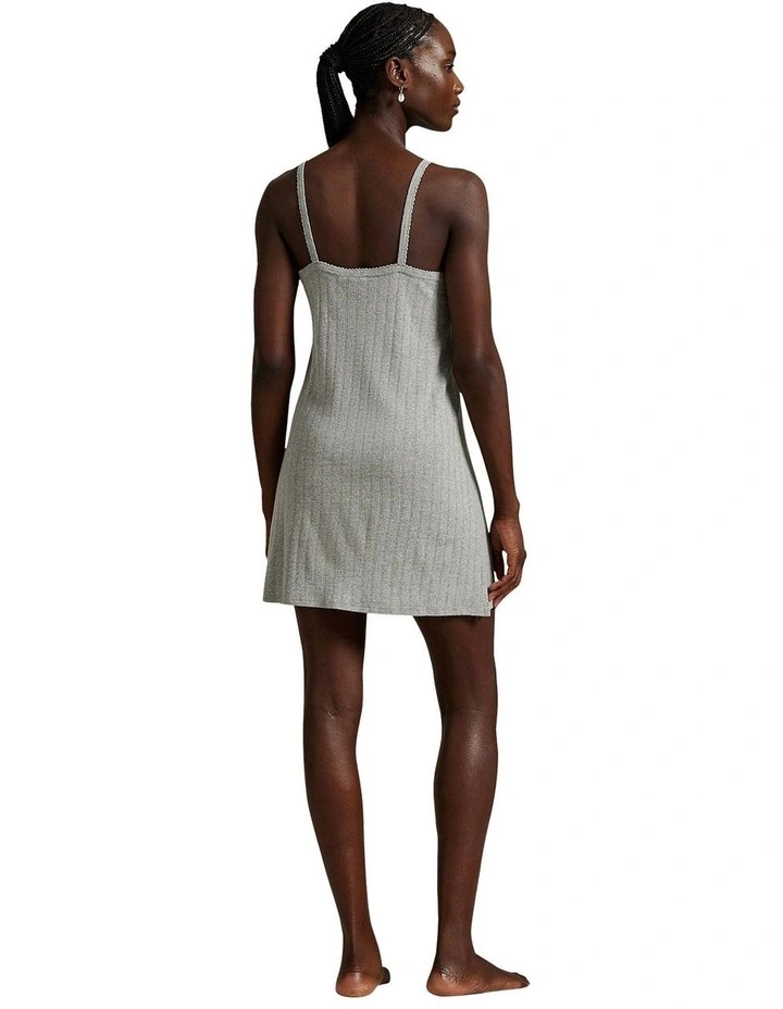 Polo Pointelle Cotton Chemise Slip Nightdress image 3