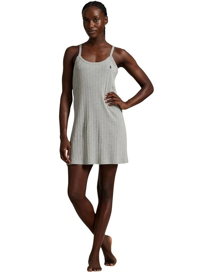 Polo Pointelle Cotton Chemise Slip Nightdress image 4